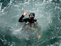 Diver in water
