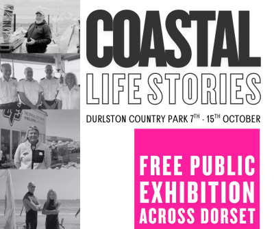 A selection of portrait photographs of Coastal Champions. Individuals who dedicate their time to the Dorset Coast.