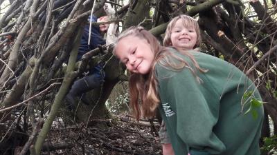 Kids with den