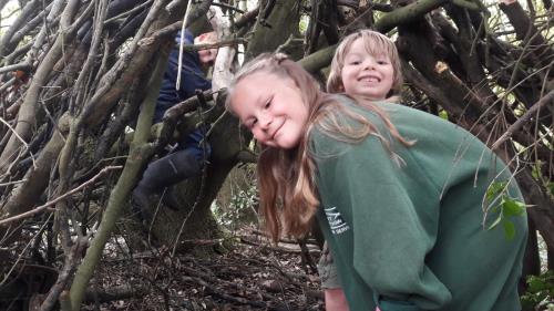 Kids with den