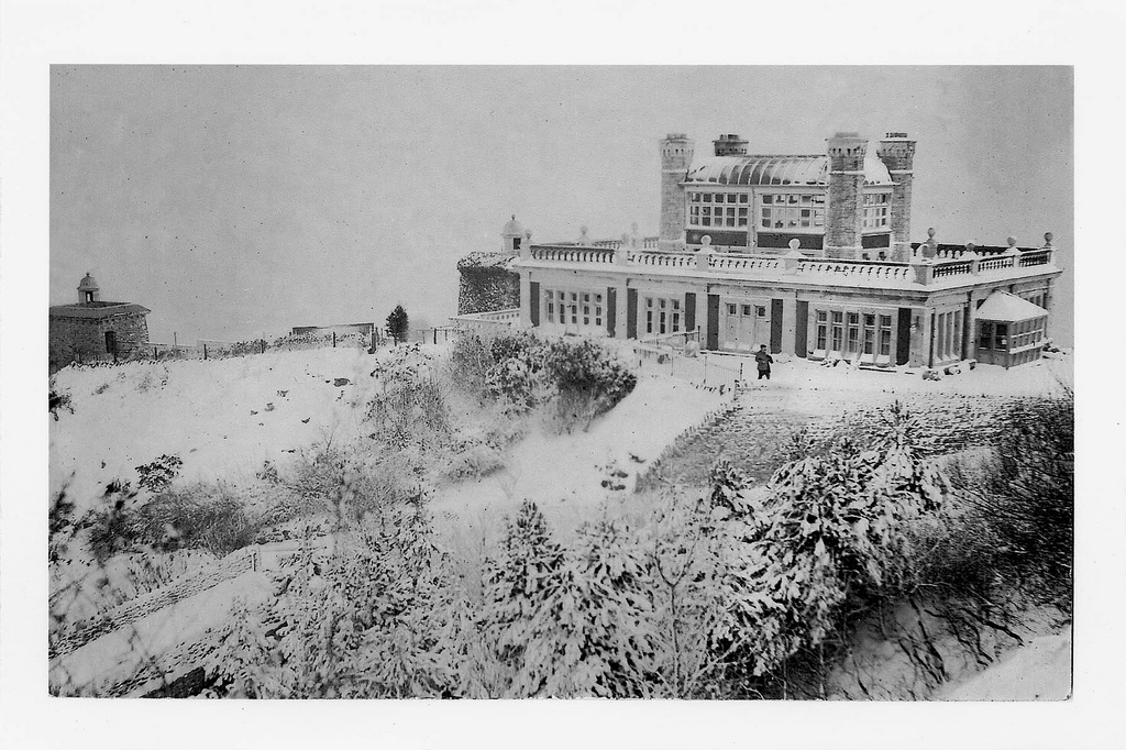 Durlston Castle in the Snow 1901