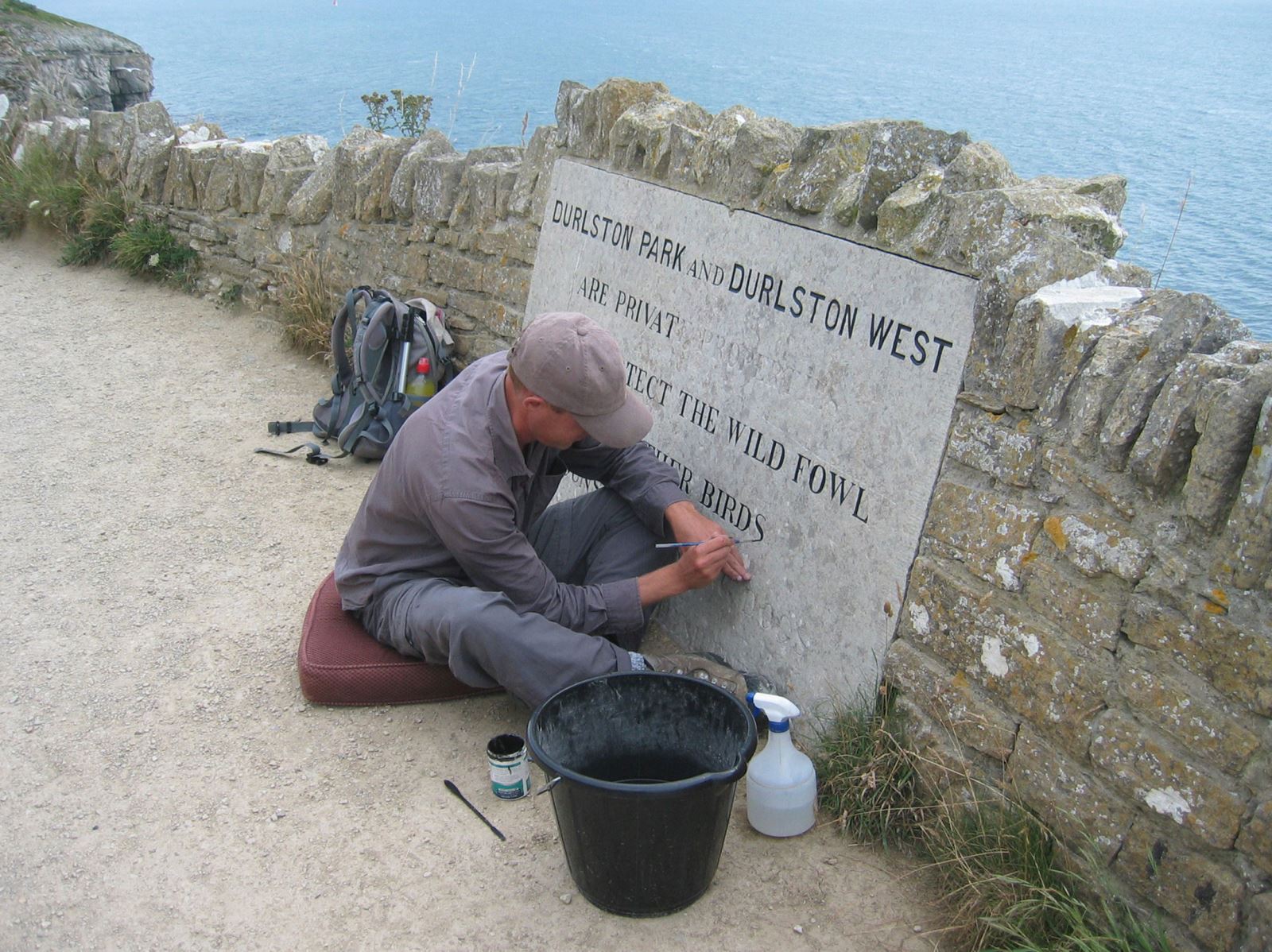 Repainting the Victorian plaques