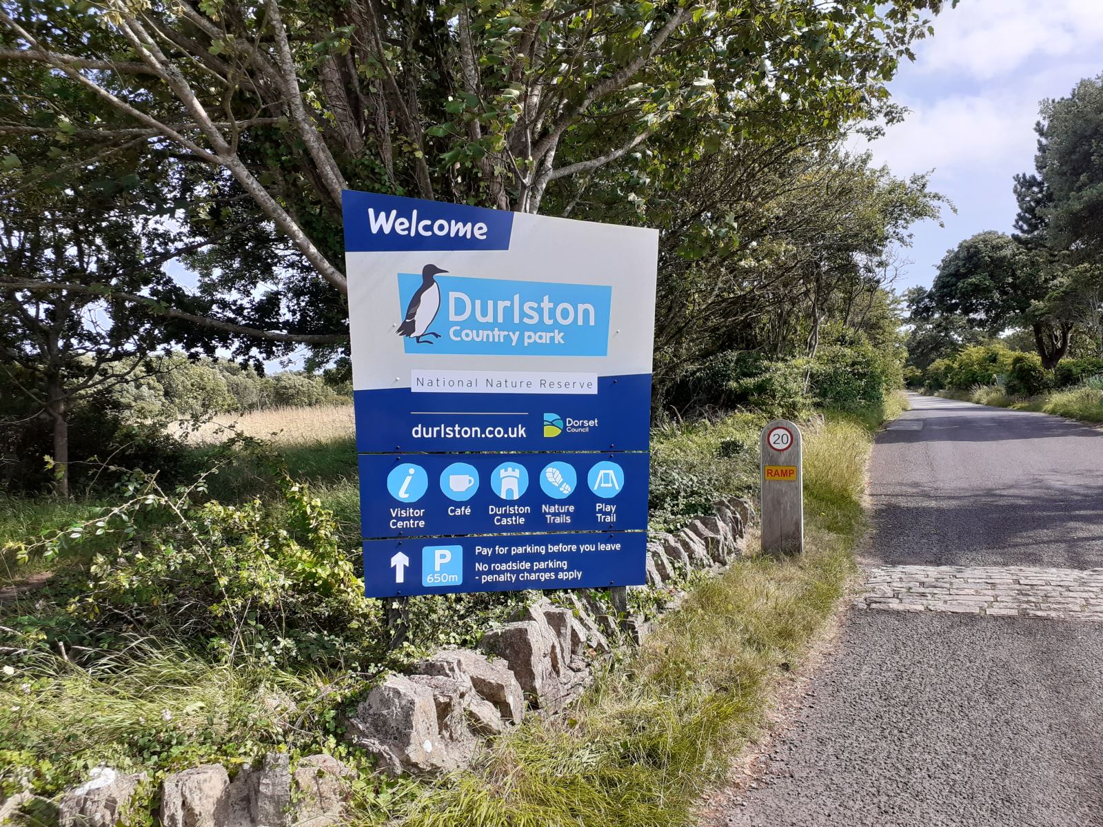 Durlston entrance Sign