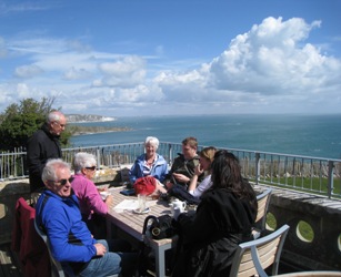 People enjoying the Cafe